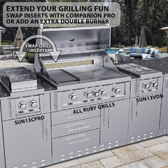 Sunstone Ruby 4 Burner Pro-Sear 36" with Infrared – Ruby4BIR-LP