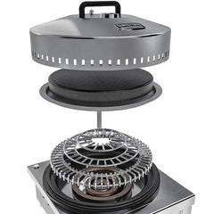 Sunstone 24" DIA Large Hood with Exhaust/Temperature Gauge and Sturdy Handle - SUN24PCB-HOOD