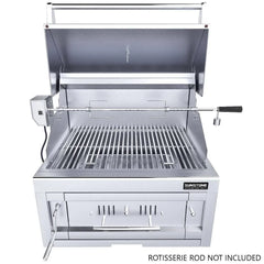 Sunstone 28″ Single Zone 304 Stainless Steel Charcoal Grill - SUNCHSZ28