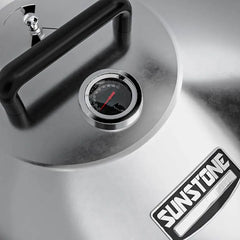 Sunstone 24" DIA Large Hood with Exhaust/Temperature Gauge and Sturdy Handle - SUN24PCB-HOOD