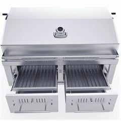 Sunstone 42″ Gas Hybrid Dual Zone Charcoal/Wood Burning Grill – EMCHDZ42-LP