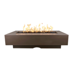 The Outdoor plus Del Mar Fire Pit – 60″ GFRC Concrete -OPT-DEL6028FSML-ASH-LP