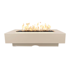 The Outdoor plus Del Mar Fire Pit – 60″ GFRC Concrete -OPT-DEL6028FSML-ASH-LP