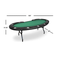 BBO Poker Tables PRESTIGE FOLDING LEG POKER TABLE-2BBO-PRES